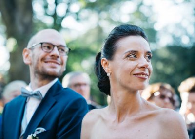 Gli sposi che sorridono, fotografo matrimonio Roma