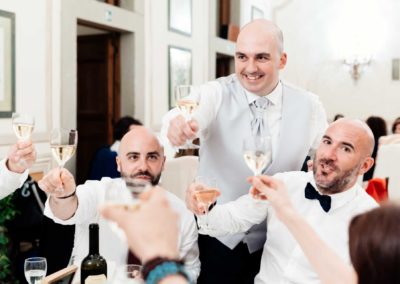 Brindisi durante il ricevimento di Matrimonio nel Park Hotel Villa Grazioli