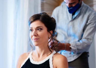 Preparazione della sposa al rito civile di Matrimonio nel Castello di Decima