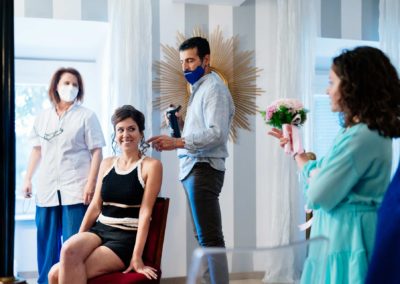 Preparazione della sposa al rito civile di Matrimonio nel Castello di Decima