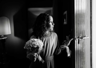 Preparazione della sposa al rito civile di Matrimonio nel Castello di Decima