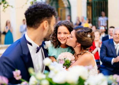 Sposi durante il rito civile di Matrimonio nel Castello di Decima