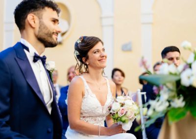 Sposi durante il rito civile di Matrimonio nel Castello di Decima