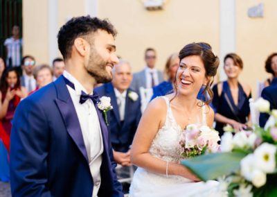 Sposi durante il rito civile di Matrimonio nel Castello di Decima