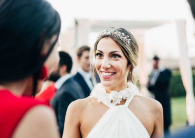 Sposa durante il Matrimonio a Roma Villa Piccolomini