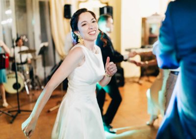 Balli durante il ricevimento di matrimonio nel Castello di Decima