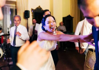 Balli durante il ricevimento di matrimonio nel Castello di Decima