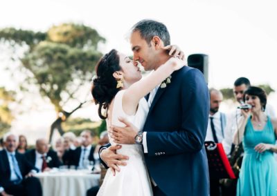 Ballo degli sposi durante il ricevimento di matrimonio nel Castello di Decima