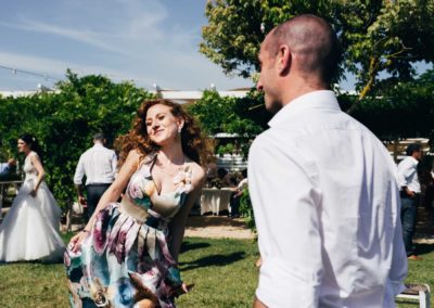 Balli durante il ricevimento di matrimonio al Relais Cascina Spiga D'Oro