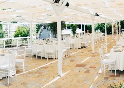 Sala del ricevimento di matrimonio di Relais Cascina Spiga D'Oro