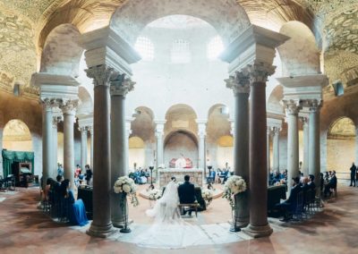 Mausoleo di Santa Costanza a Roma allestito per la cerimonia di Matrimonio